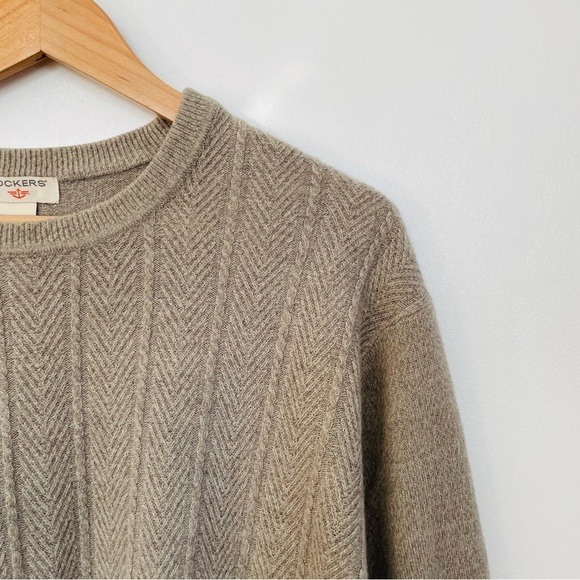 Oatmeal Butter Soft Minimalist Oversized Slouchy Knit Sweater Top - Picture 3 of 5